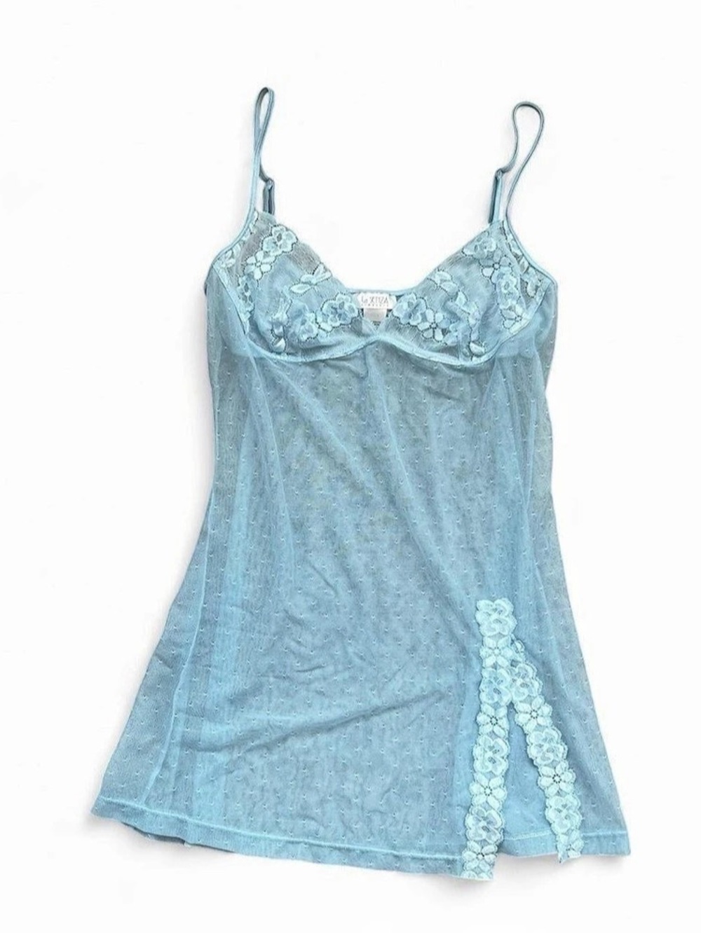La Senza Blue Lace Slip Dress